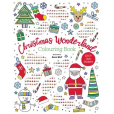 Colouring Book with Gem Stickers - Christmas Wonderland